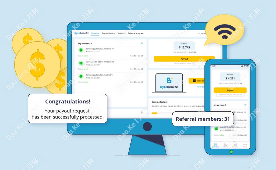 挂机网赚 - ByteBenefit